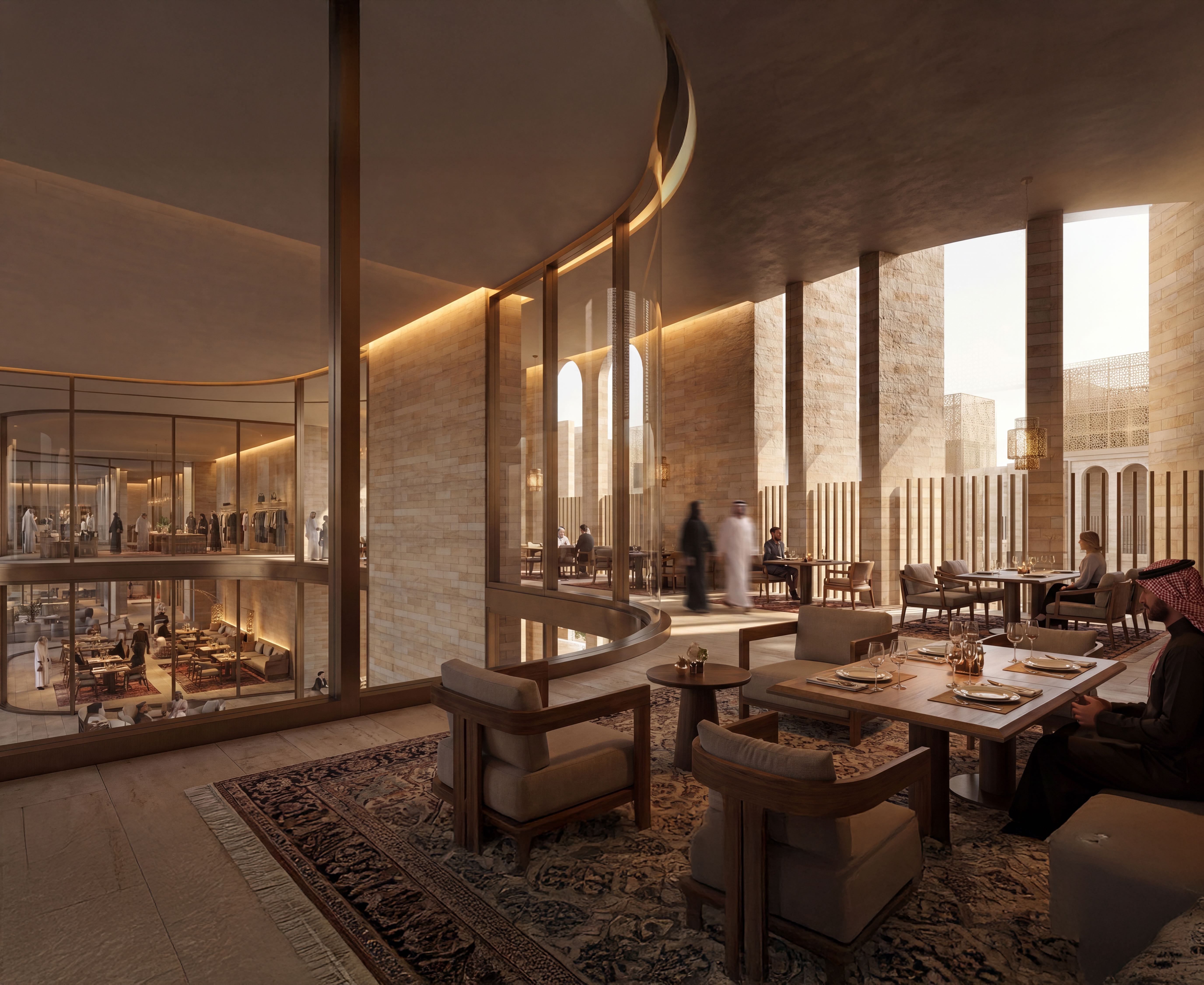Hospitality resort designed by nicholas.design in Saudi Arabia
