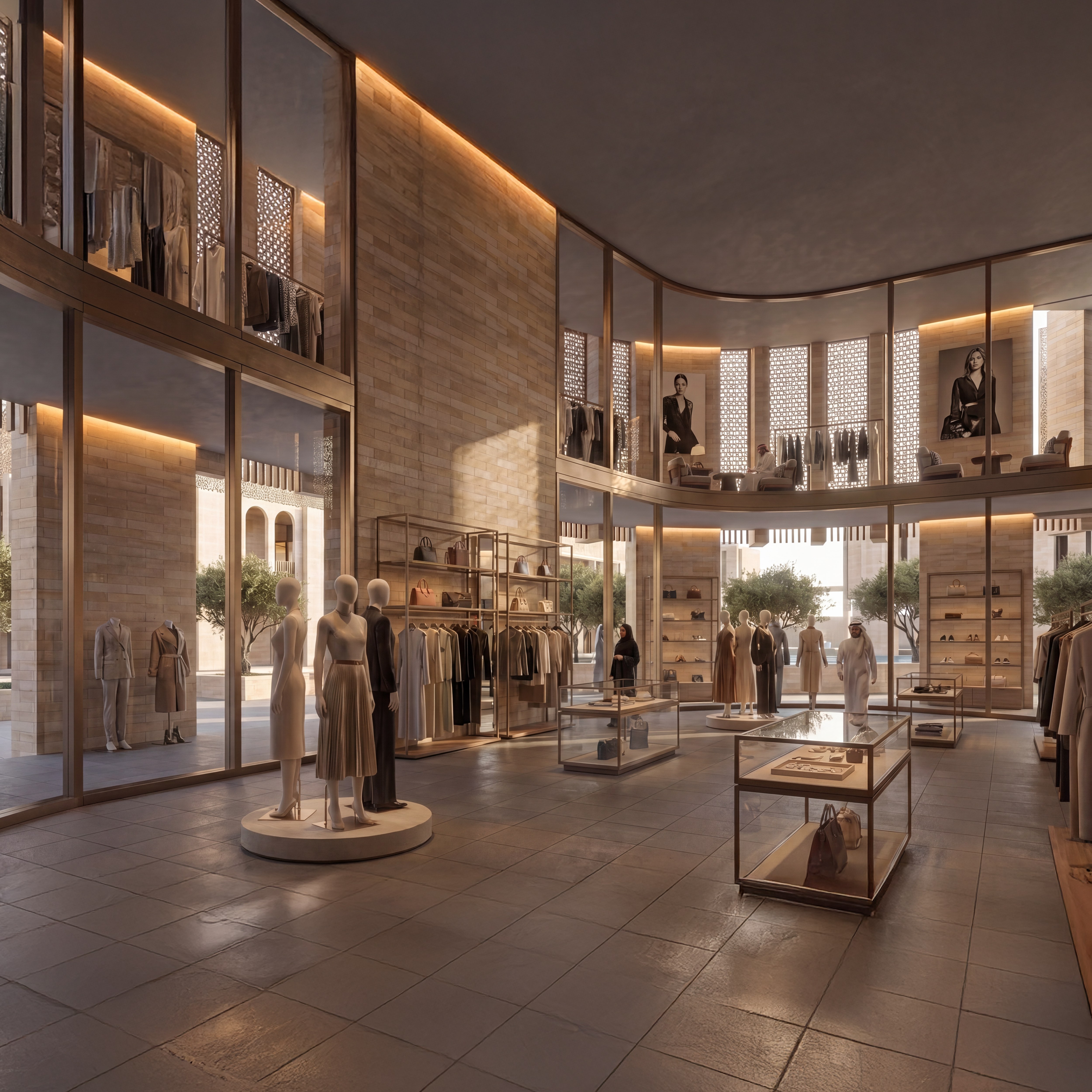 Saudi Arabian retail precinct interior designed by nicholas.design