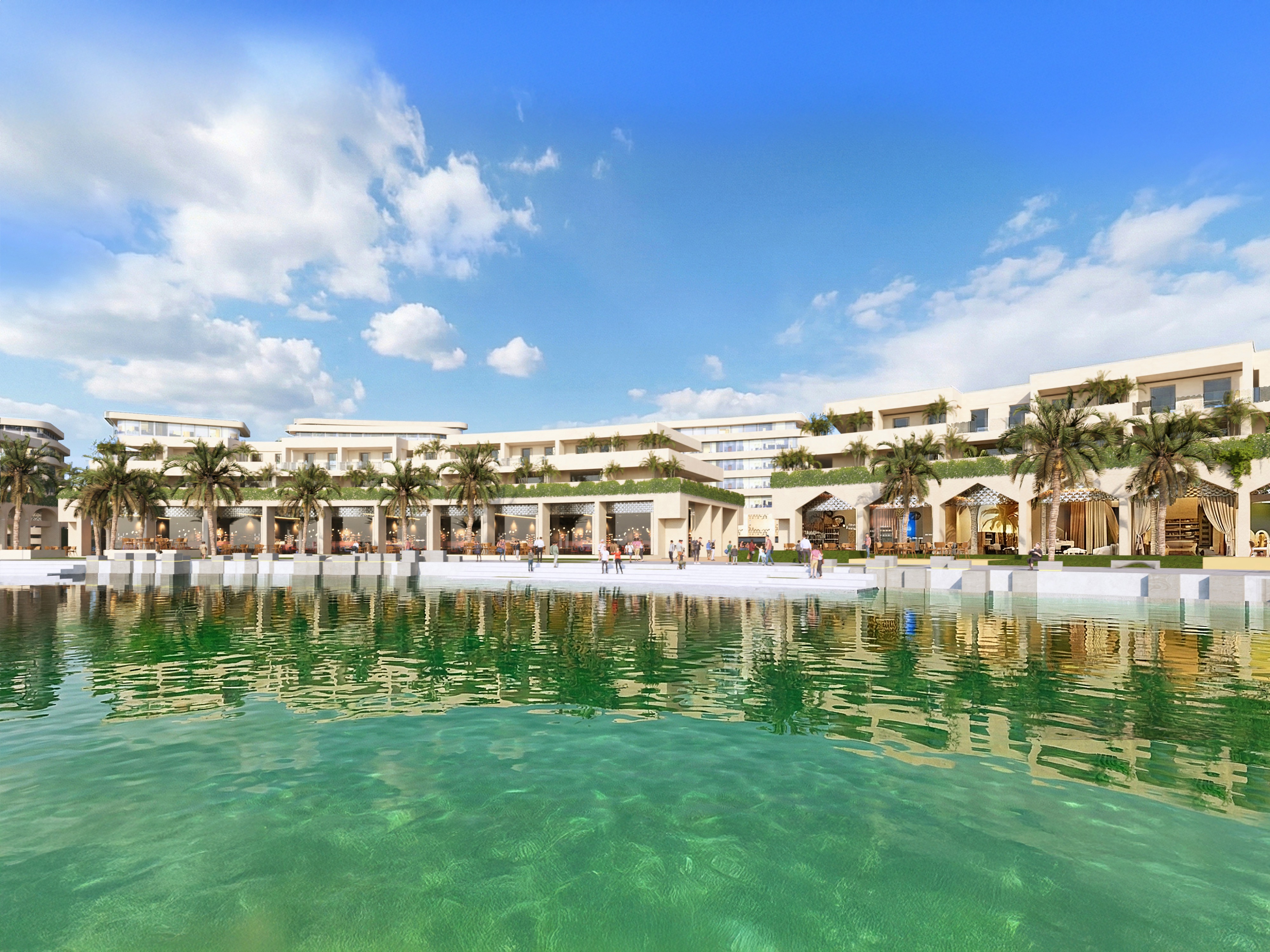 Waterfront F&B precinct in Bahrain designed by nicholas.design