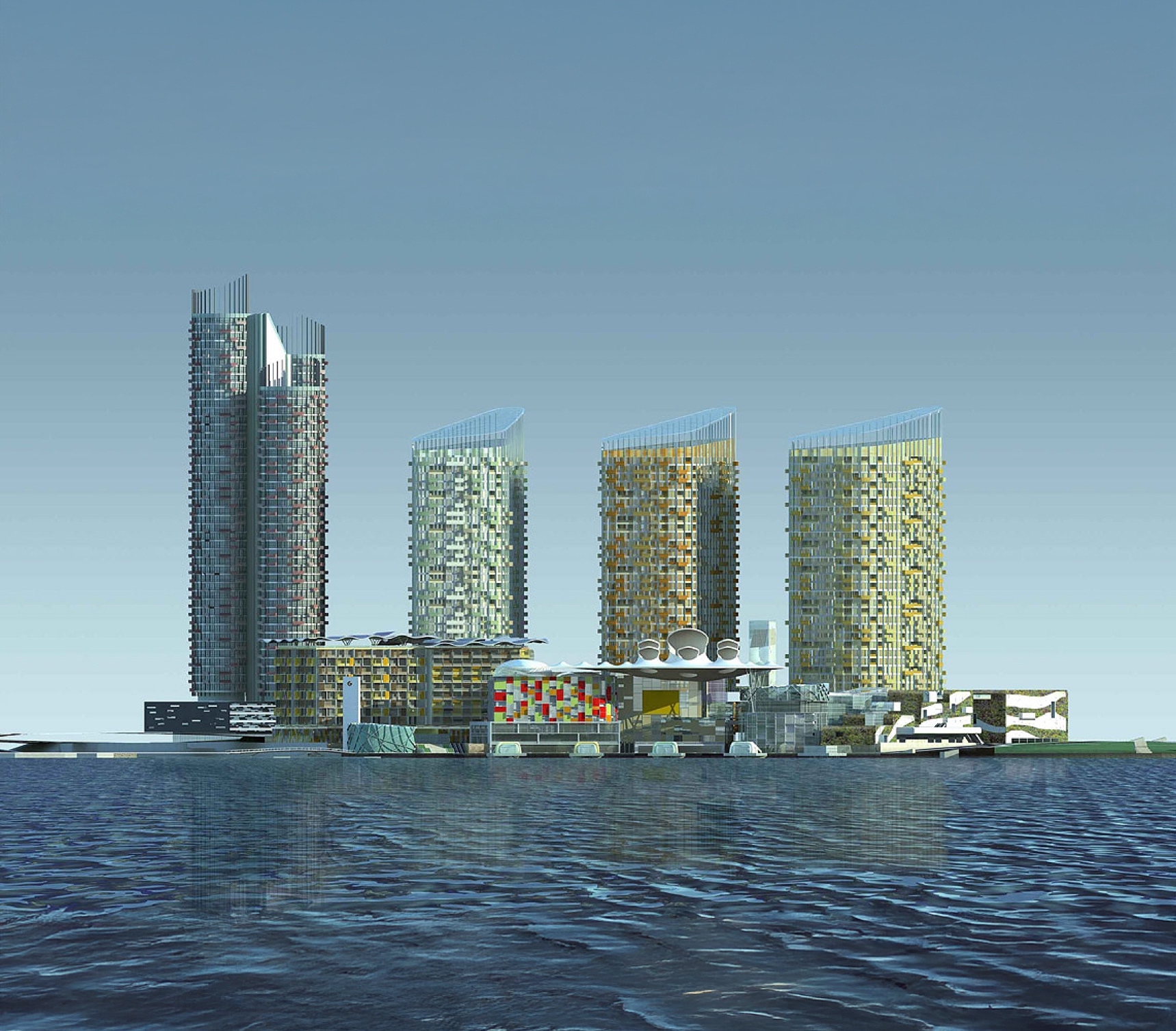 CapitaLand Bahrain Bay mixed-use residential development designed by nicholas.design