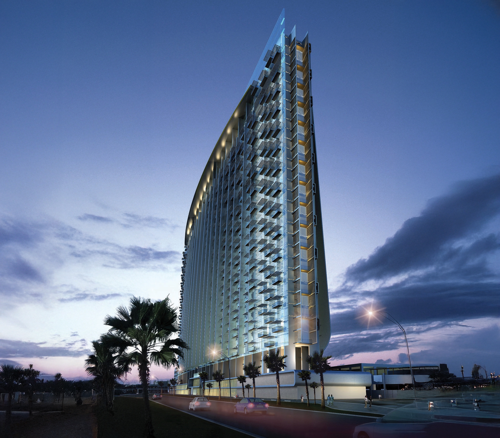 Mahboula Towers residential development in Kuwait designed by nicholas.design