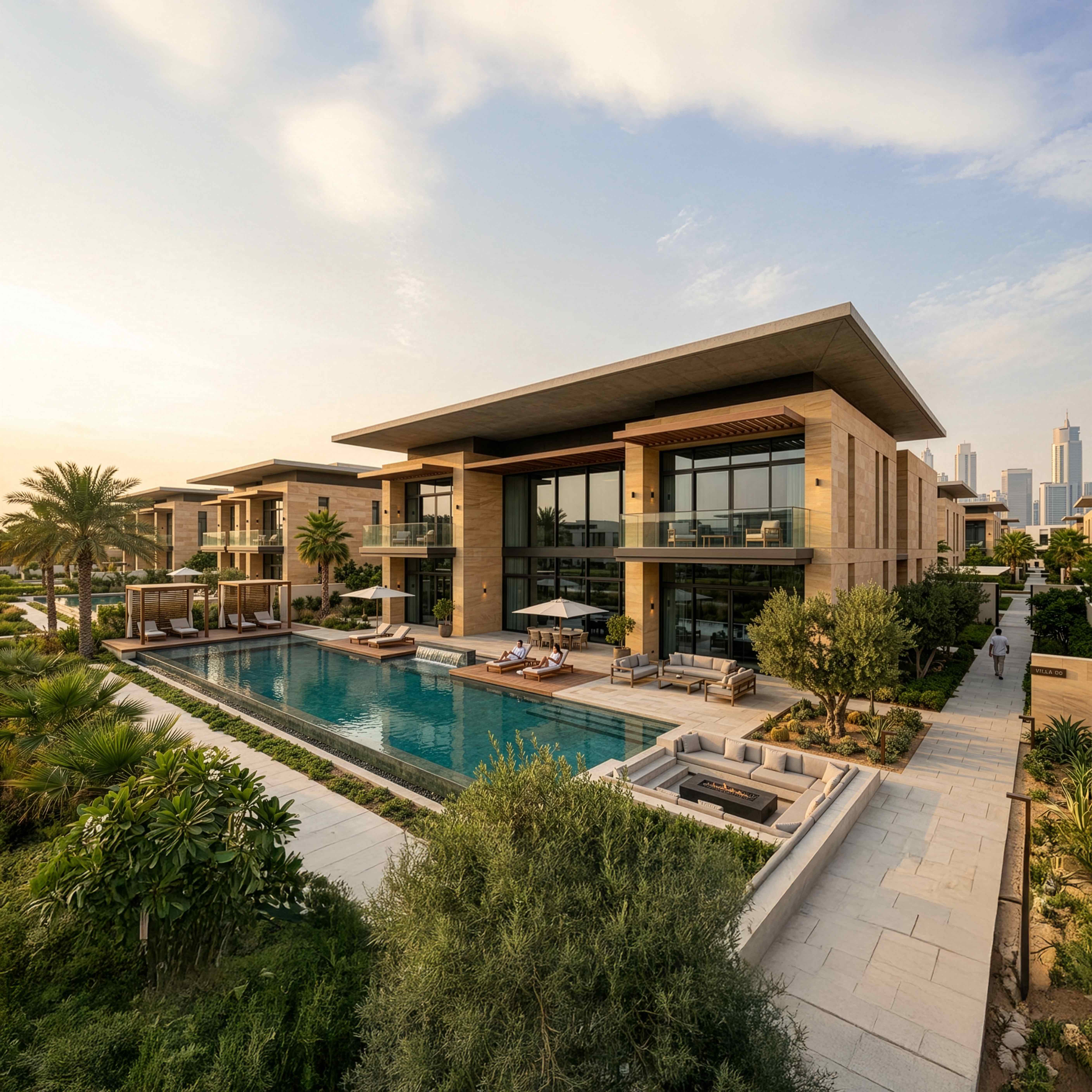 Diyar Al Muharraq Town Centre villa development in Bahrain designed by nicholas.design