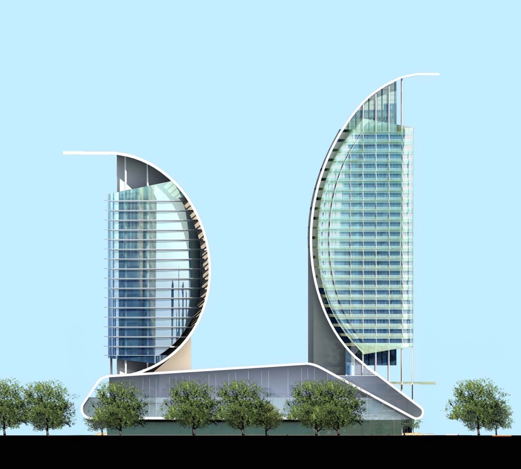 Salmiya Towers apartment development in Kuwait designed by nicholas.design