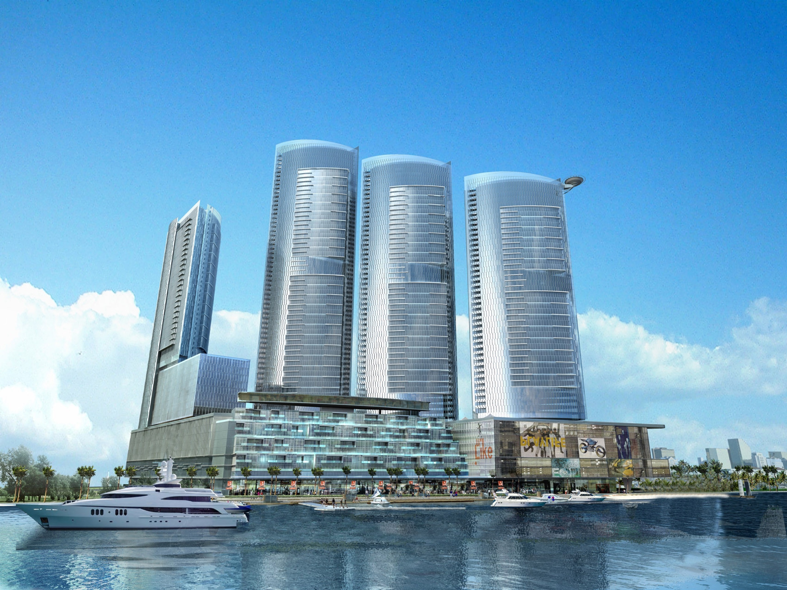 Danat Al Bahrain waterfront apartment development designed by nicholas.design