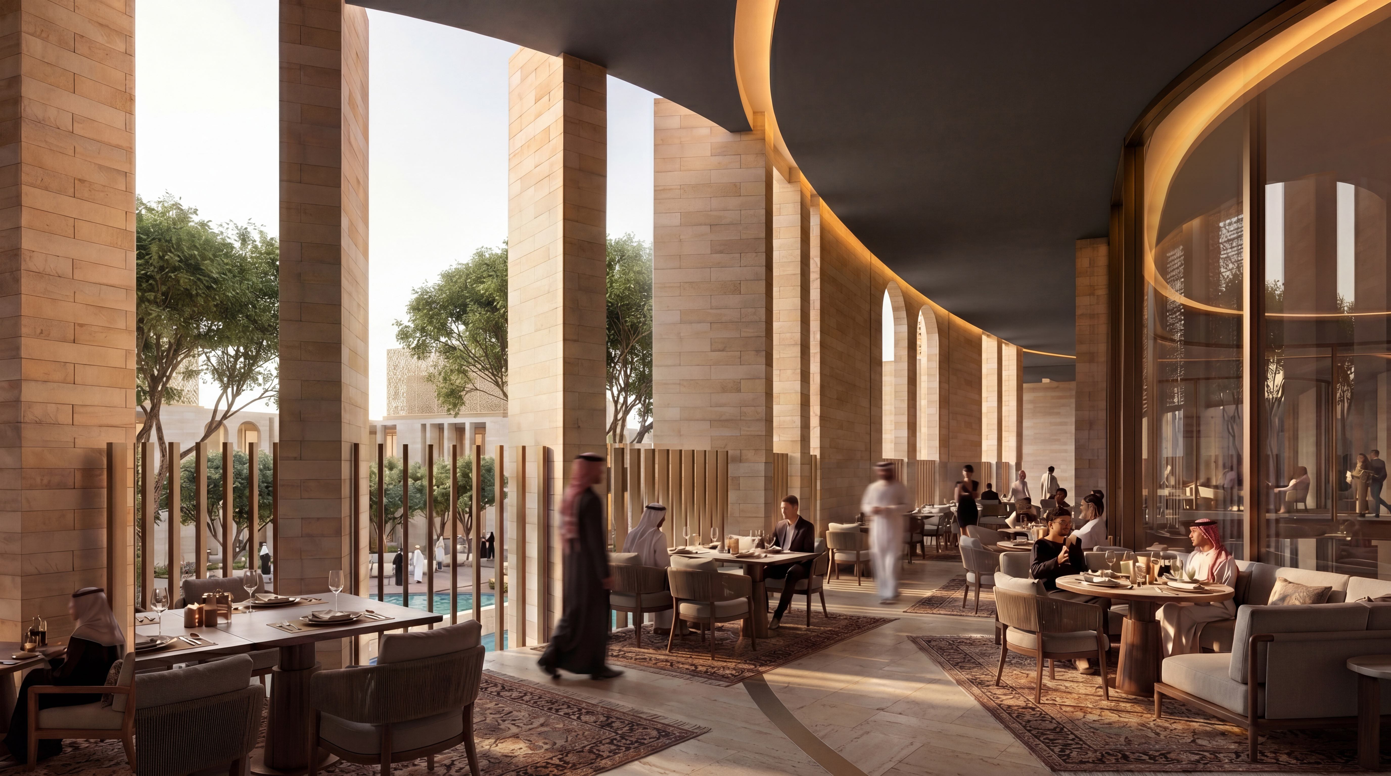 Commercial interior designed by nicholas.design in Saudi Arabia