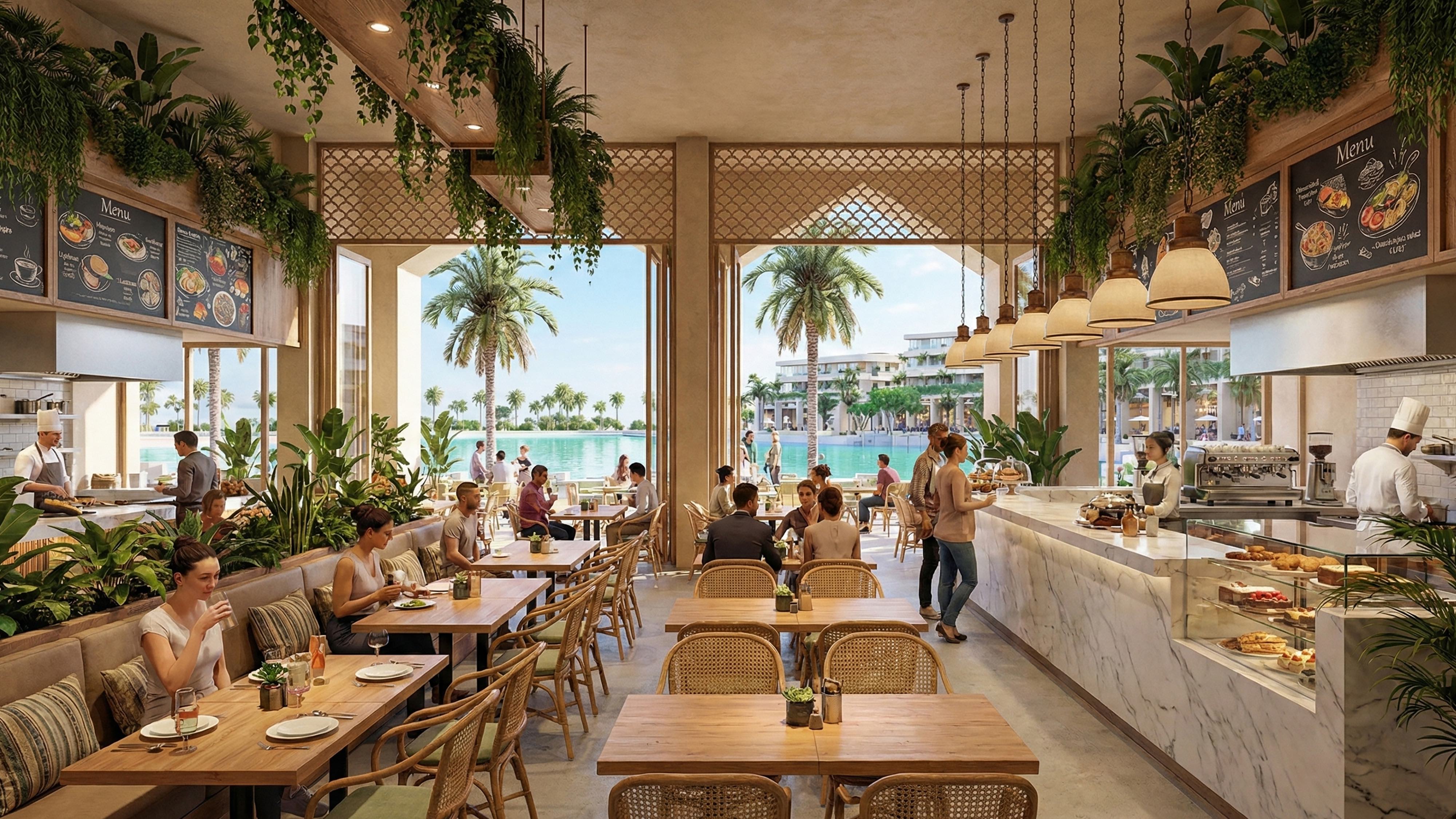 East Point Riffa F&B and retail development in Bahrain designed by nicholas.design