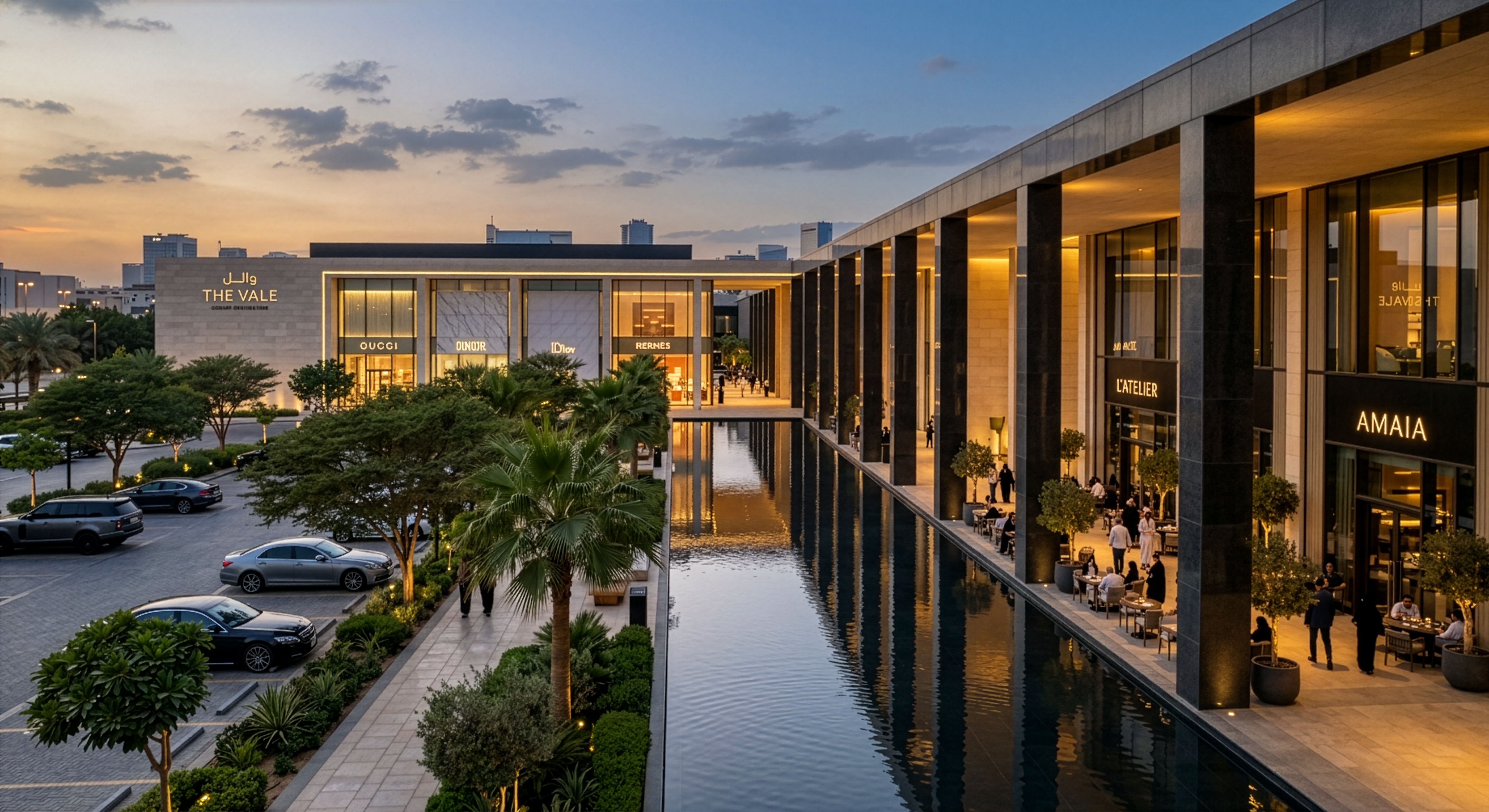Saudi Arabian retail precinct designed by nicholas.design