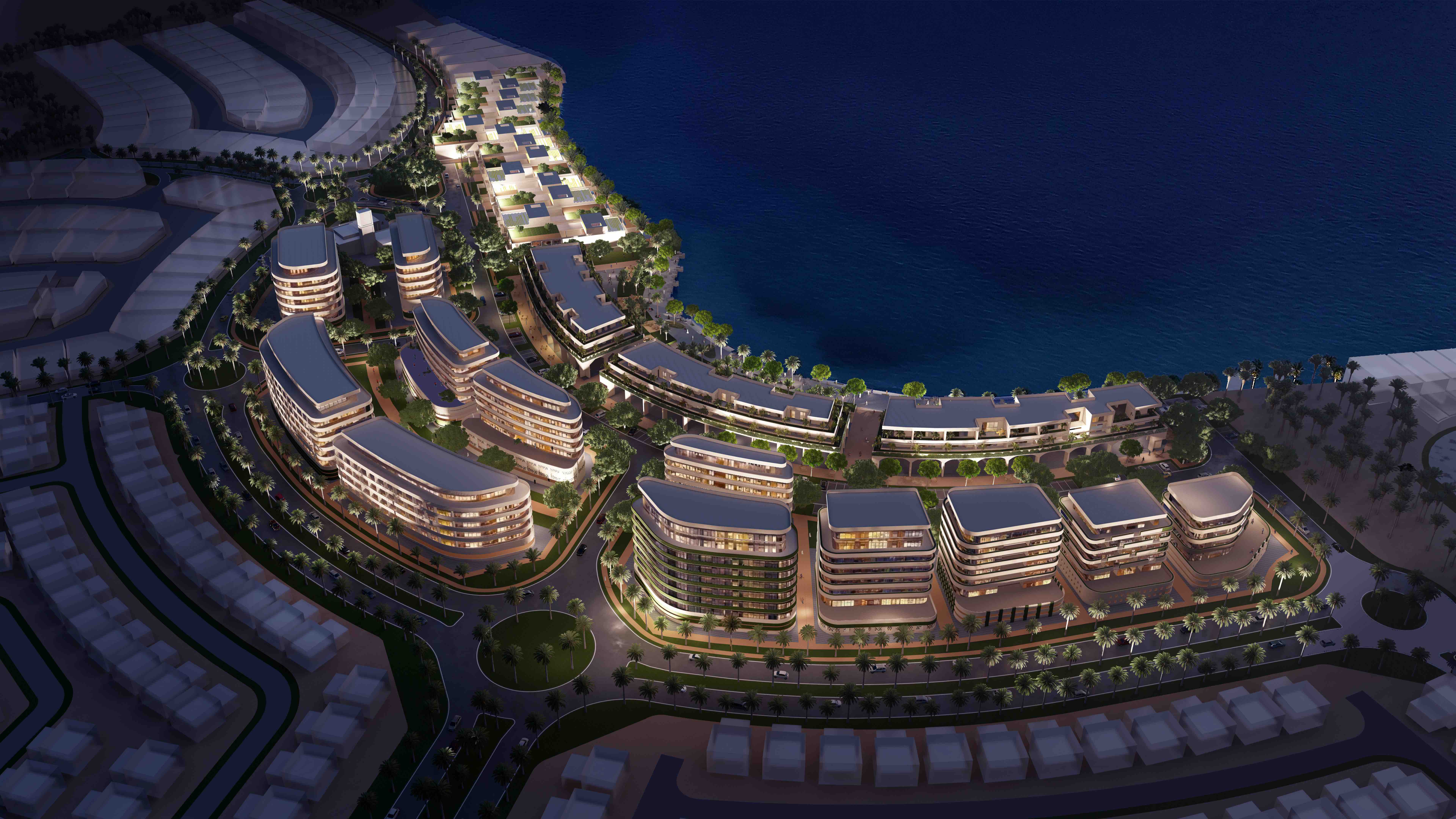 CapitaLand Bahrain Bay residential waterfront development designed by nicholas.design