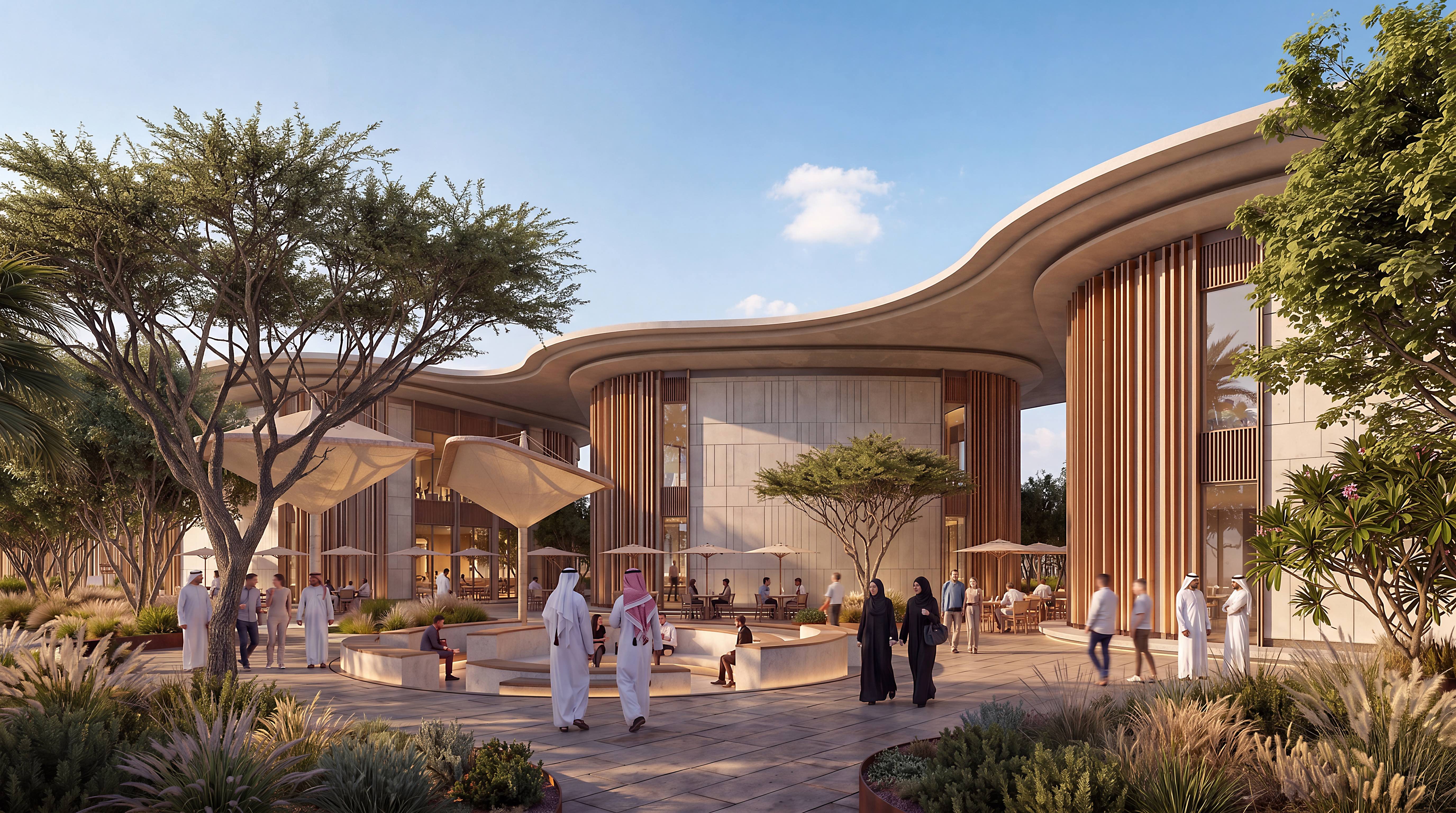 Retail pavilion designed by nicholas.design in Bahrain