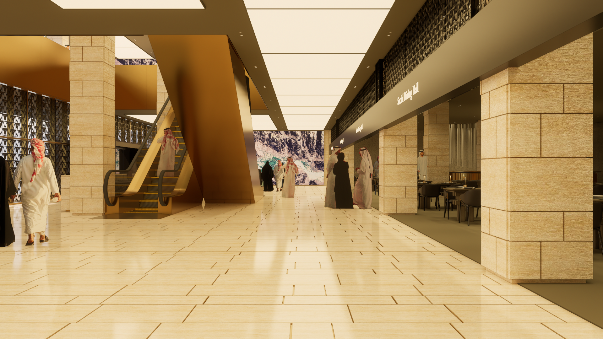 Mixed-use retail podium designed by nicholas.design in Bahrain