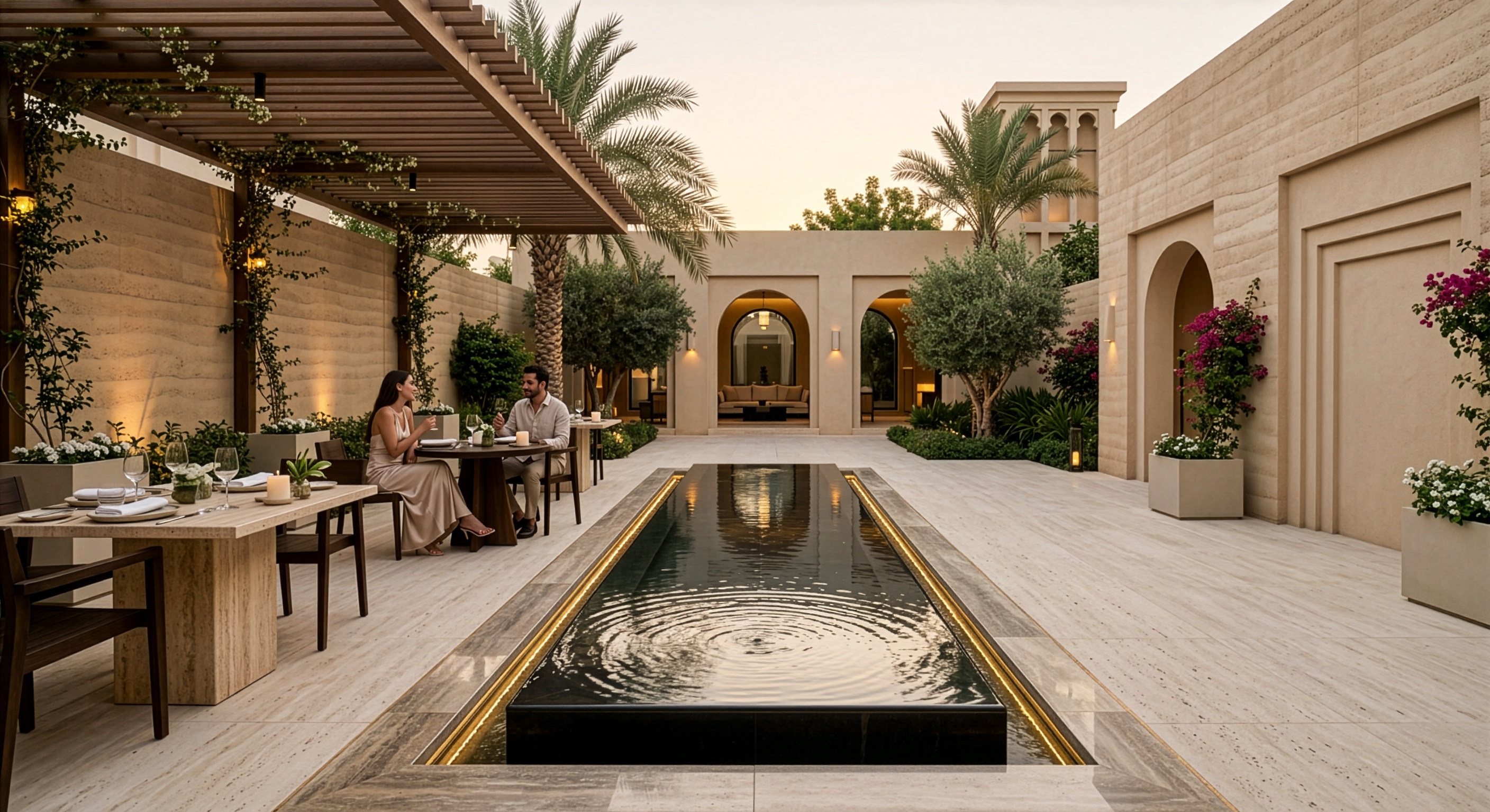 Front-of-house and back-of-house planning for a Bahrain hotel