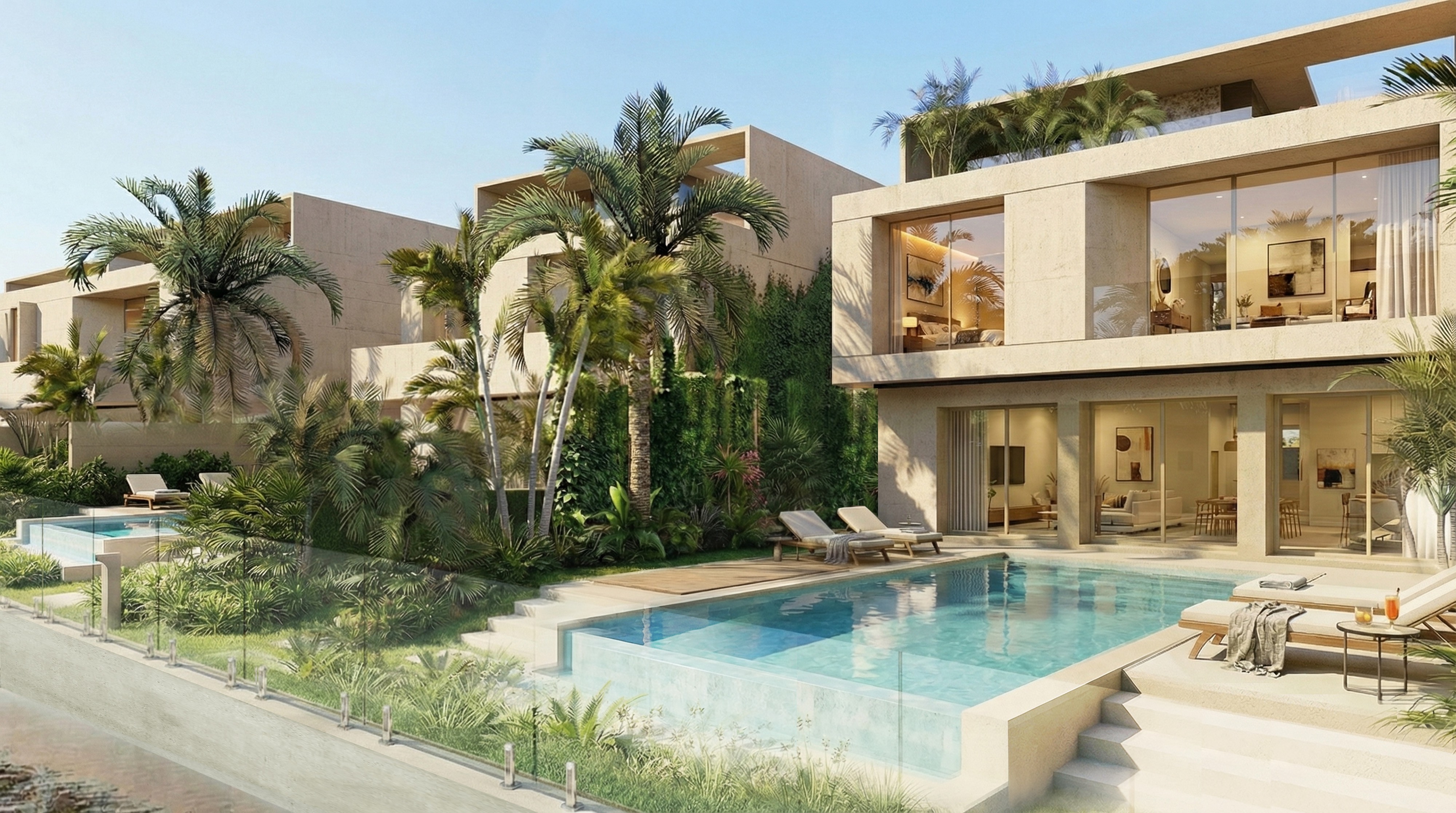 Contemporary coastal villa designed by nicholas.design in Bahrain