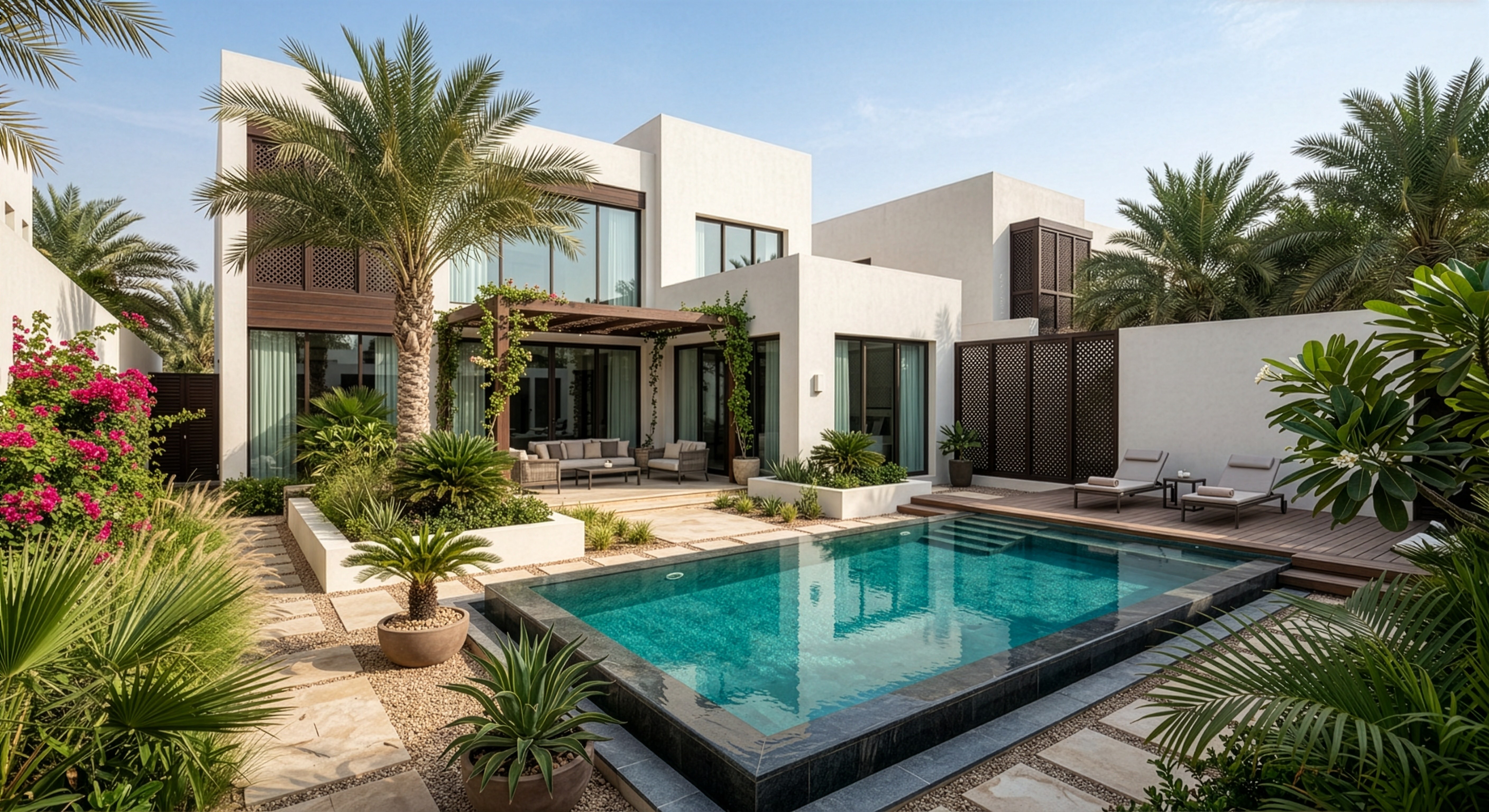 Luxury compound villa designed by nicholas.design in Bahrain