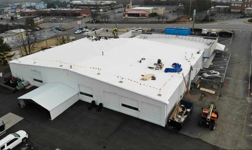 Commercial roofing project - Advent Roofing