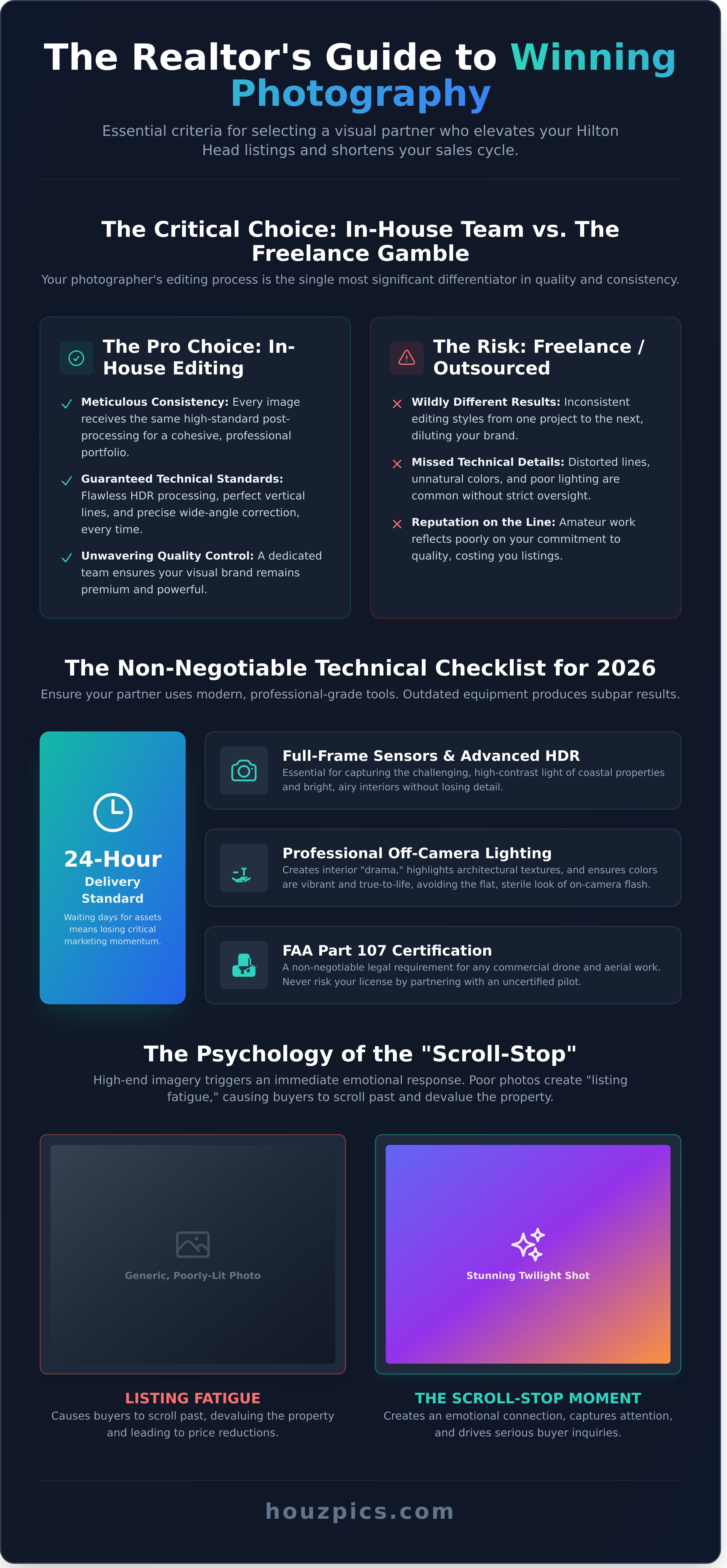 Book real estate photographer infographic - visual guide