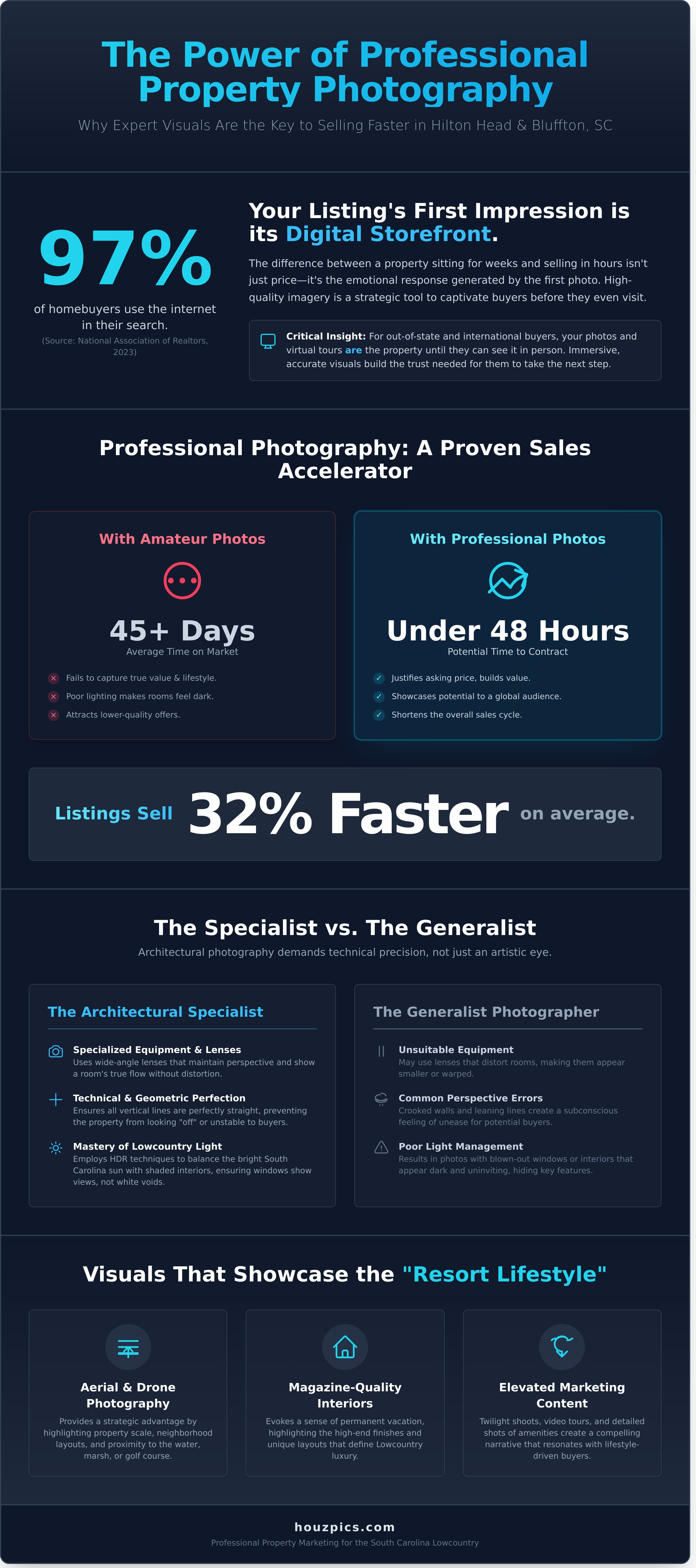 Hilton head photographers infographic - visual guide