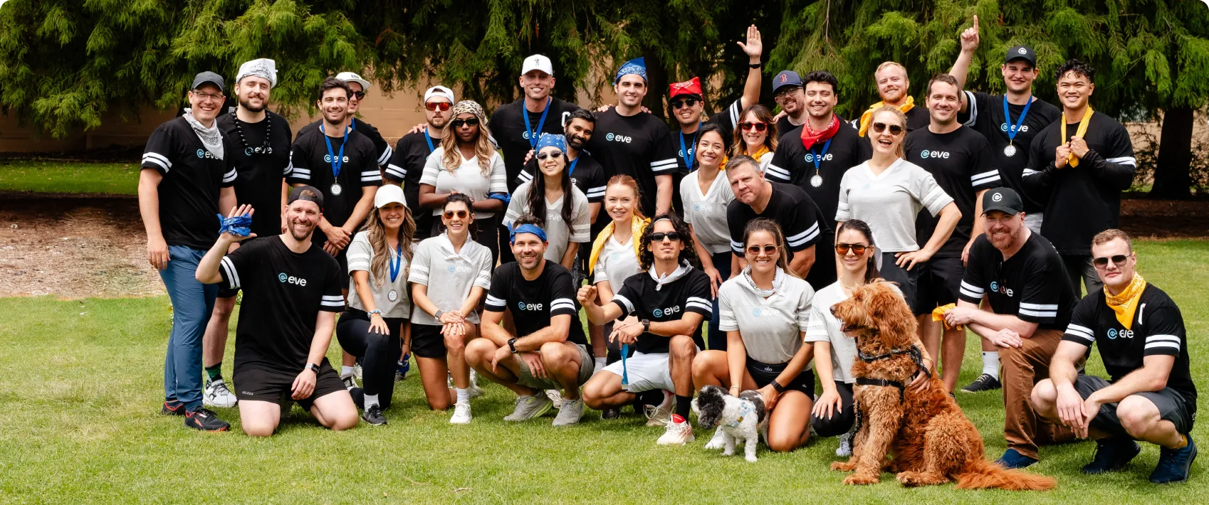 group photo of eve team