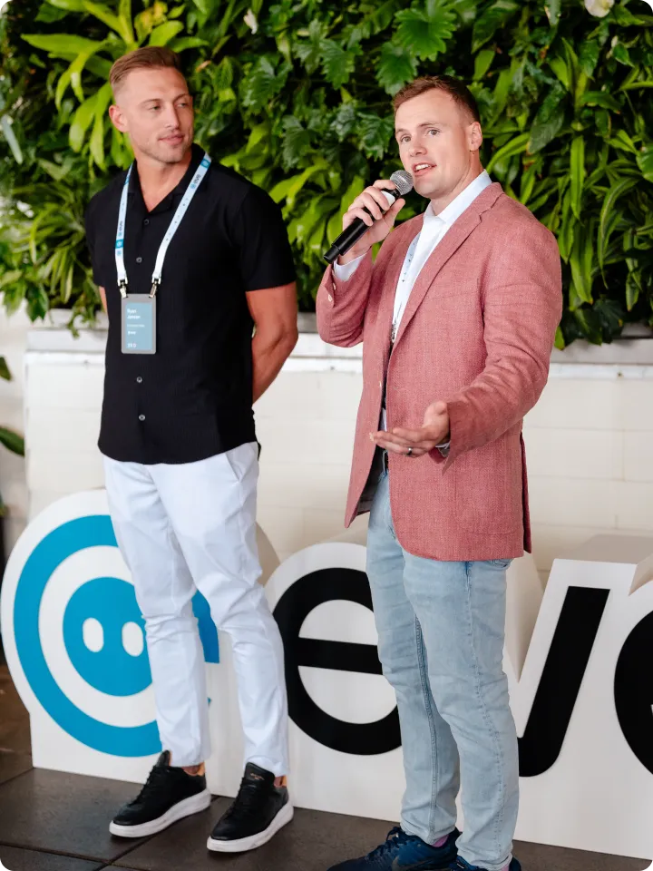 Eve team presenting