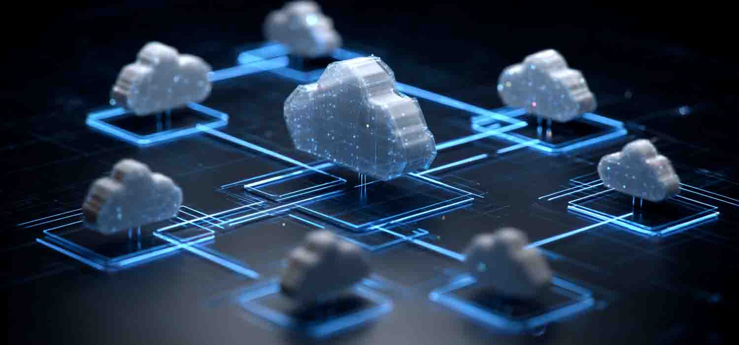 visual of a hybrid cloud deployment strategy