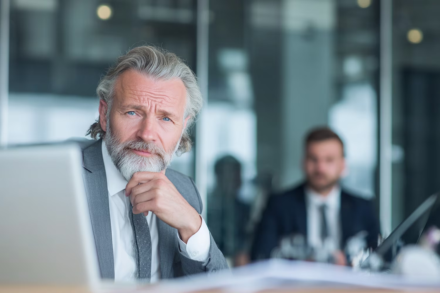 Virtual CIO consulting in business meeting