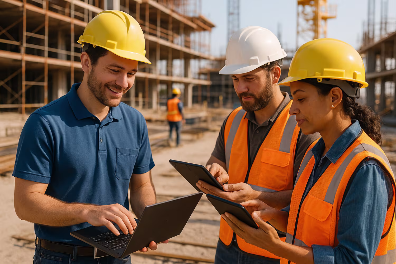 IT technician providing construction services