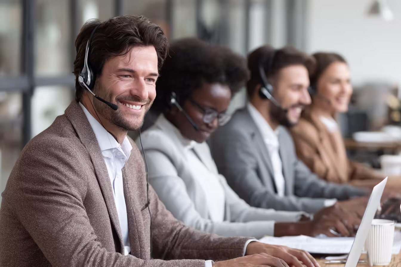 Diverse team using outsourced IT support