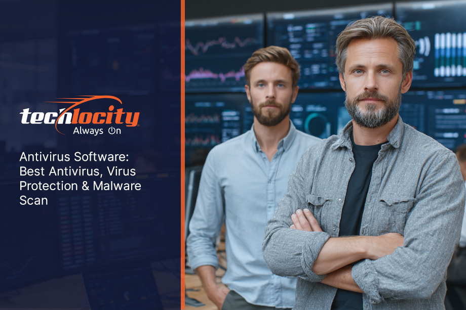 IT security agent working on his powerhouse software.