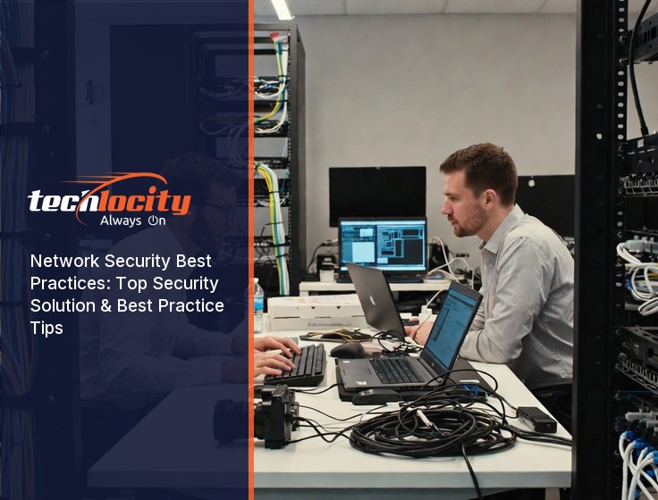 IT security agent working on his powerhouse software.