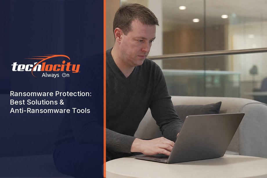 IT security agent working on his powerhouse software.