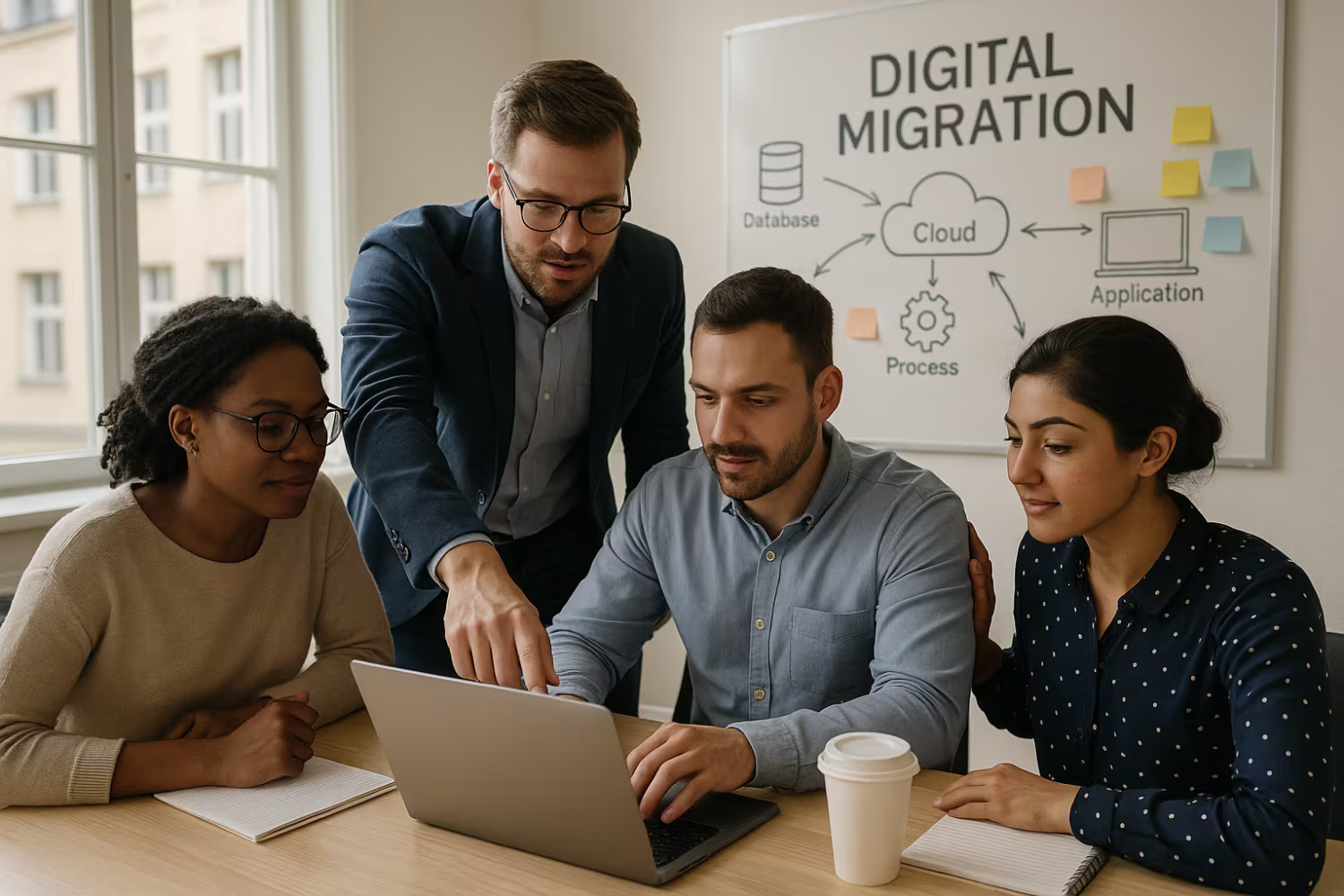 Diverse team planning SharePoint migration
