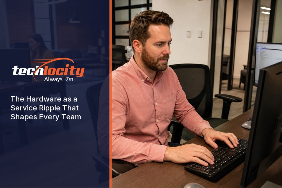 IT security agent working on his powerhouse software.