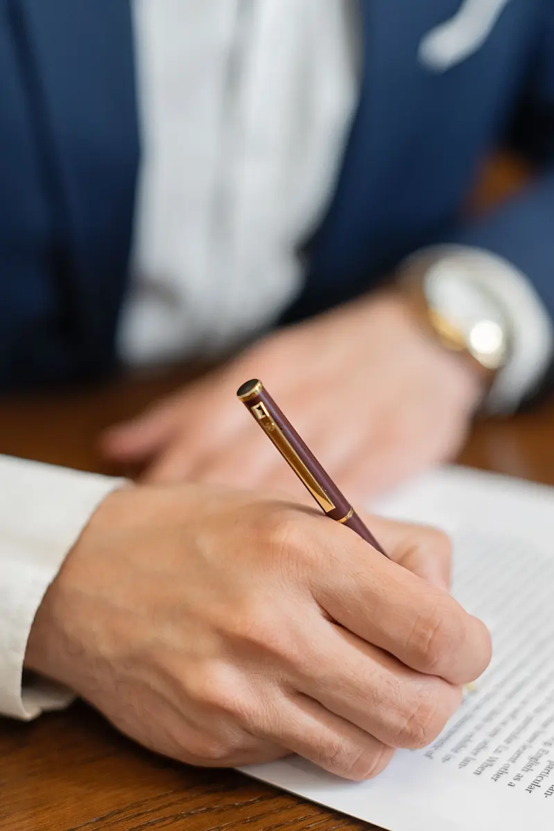 Signature d'un contrat