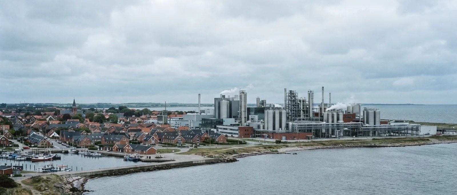Kalundborg, Zealand. Novo Nordisk's pharmaceutical expansion sits on the town's northern edge, about 100km west of Copenhagen.
