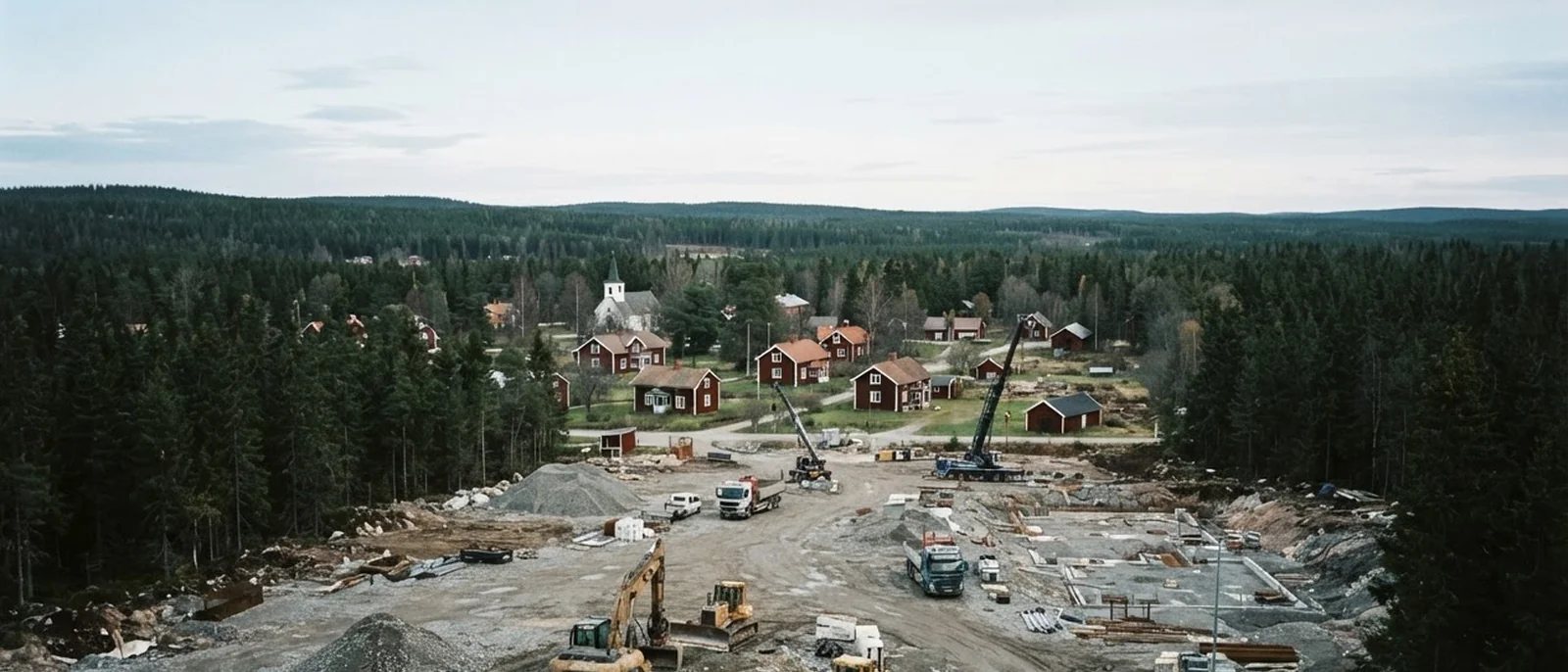 Horndal, Dalarna. Google broke ground on its first self-developed Swedish data centre in June 2026.