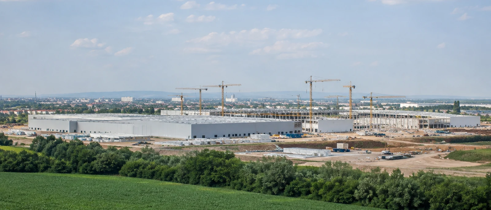 Debrecen, Hajdu-Bihar. CATL announced a EUR 7.34 billion cell factory here in August 2022, on a 221 hectare site.
