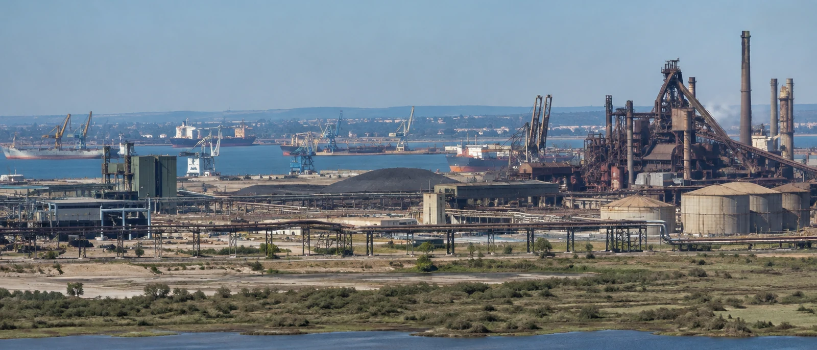 Fos-sur-Mer, Bouches-du-Rhone. State planning documents from July 2025 count around 30 industrial projects in the Fos-Berre zone and a need for 5,600 to 7,000 new homes.