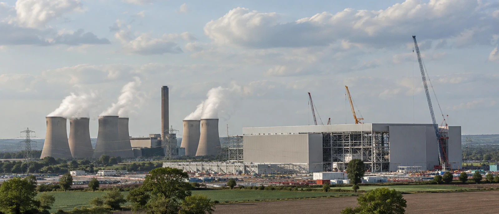 Selby, North Yorkshire. Construction of the Eastern Green Link 2 converter station at Drax began in September 2024.