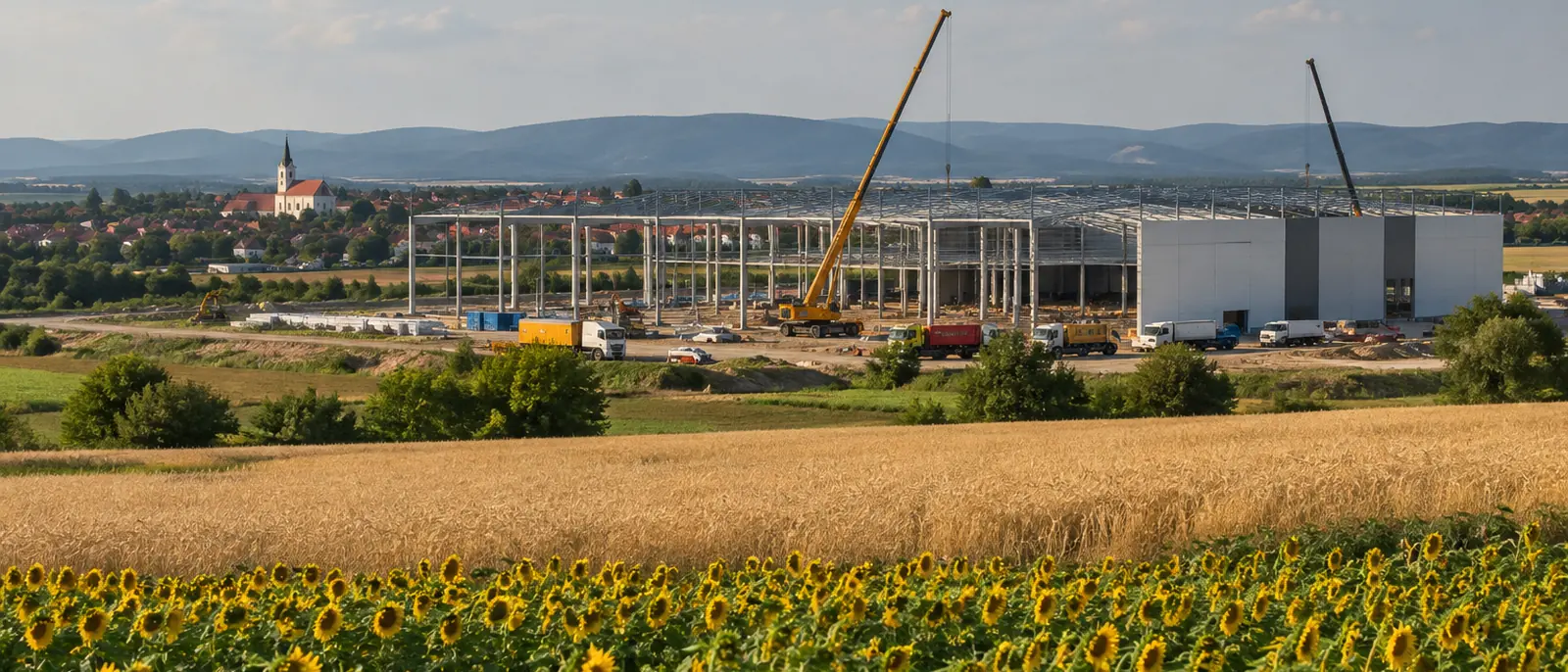 Šurany, Nitra Region. The Gotion InoBat plant is planned at 20 GWh a year initially, rising to 40 GWh.