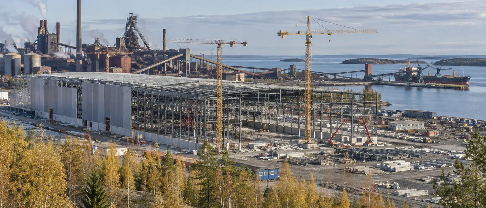 Luleå, Norrbotten. SSAB plans to start operating its new electric arc furnace mill at the end of 2029.
