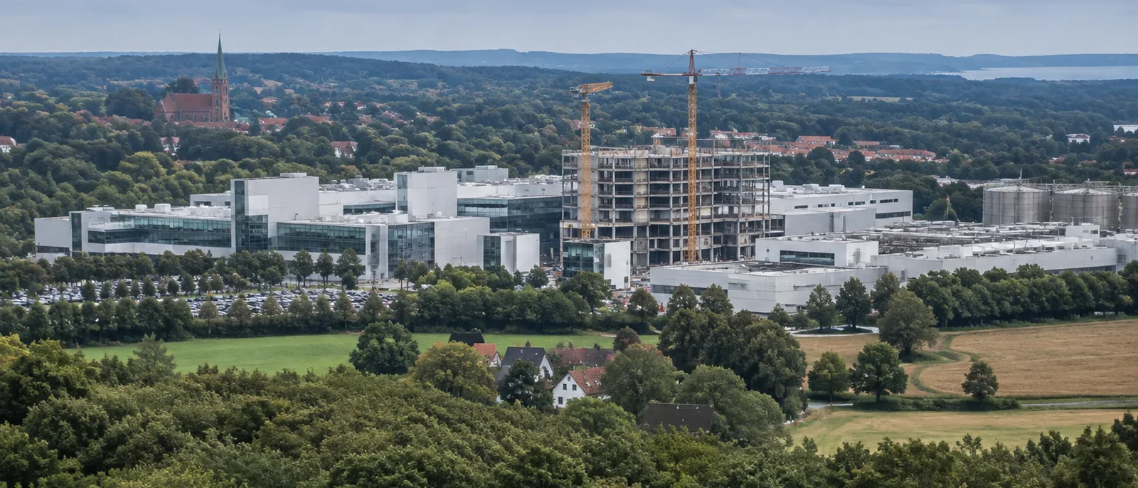 Hillerød, Capital Region of Denmark. Novo Nordisk is investing DKK 15.9bn in its Hillerød ingredient plant.
