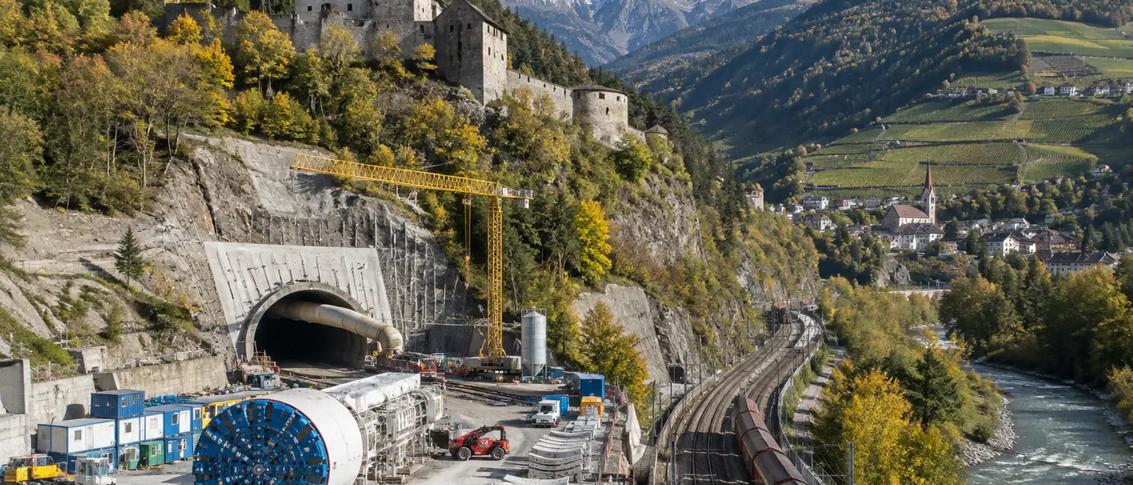Fortezza, South Tyrol. The Fortezza to Ponte Gardena access line is a €1.07bn contract for about 22.5 km.