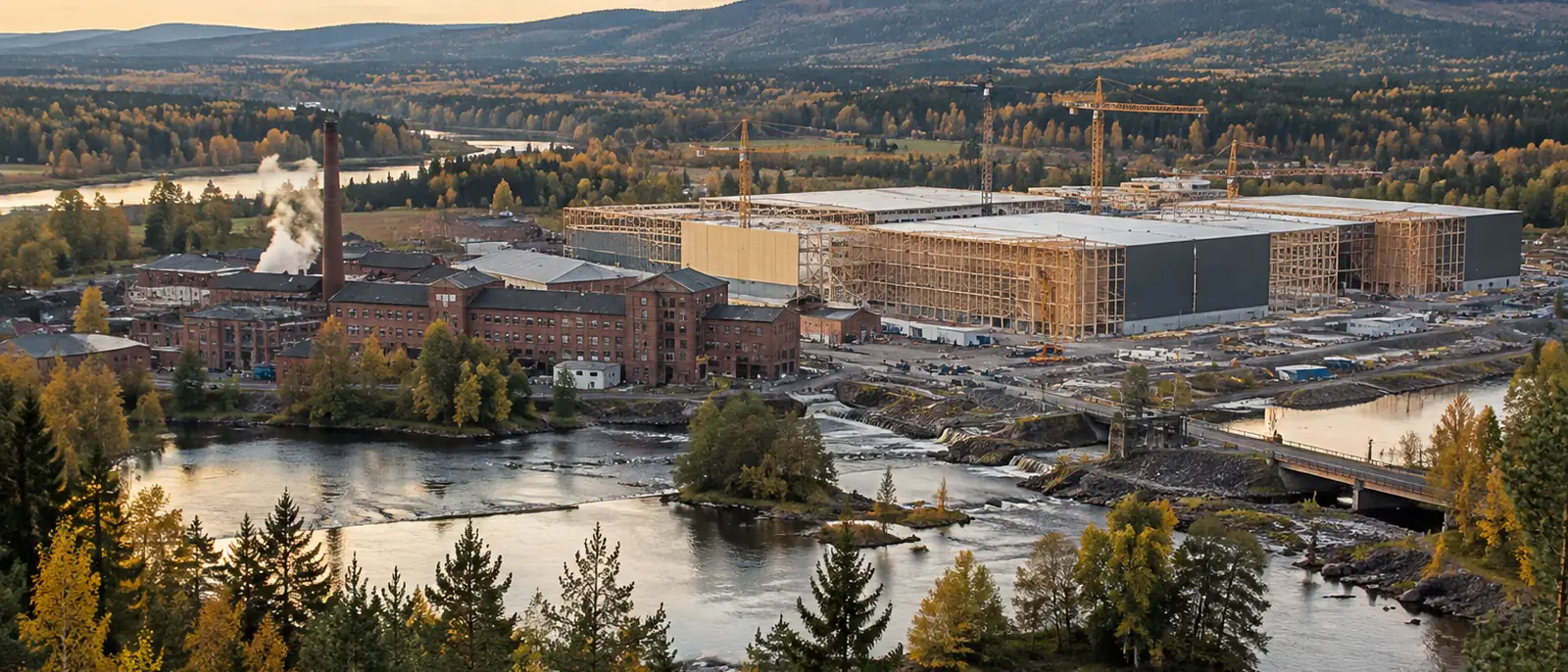 Borlänge, Dalarna. EcoDataCenter's Kvarnsveden campus starts at 250 MW with potential to grow to 600 MW.