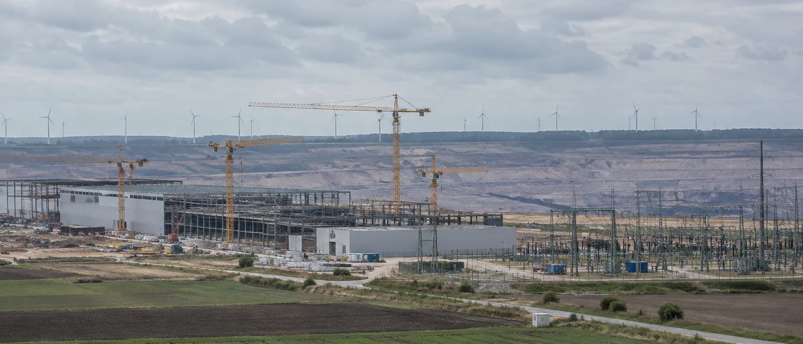 Bergheim, North Rhine-Westphalia. Microsoft broke ground on its Rhenish data centre cluster in March 2026.