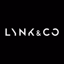 White Lynk & Co logo on a black background.