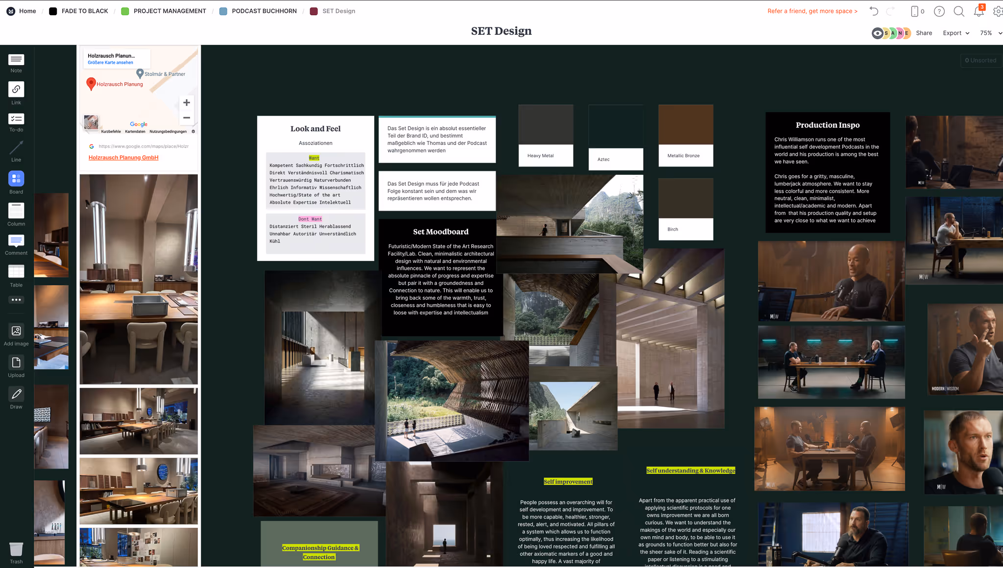  Moodboard Visual Concept – Podcast Brand Design München