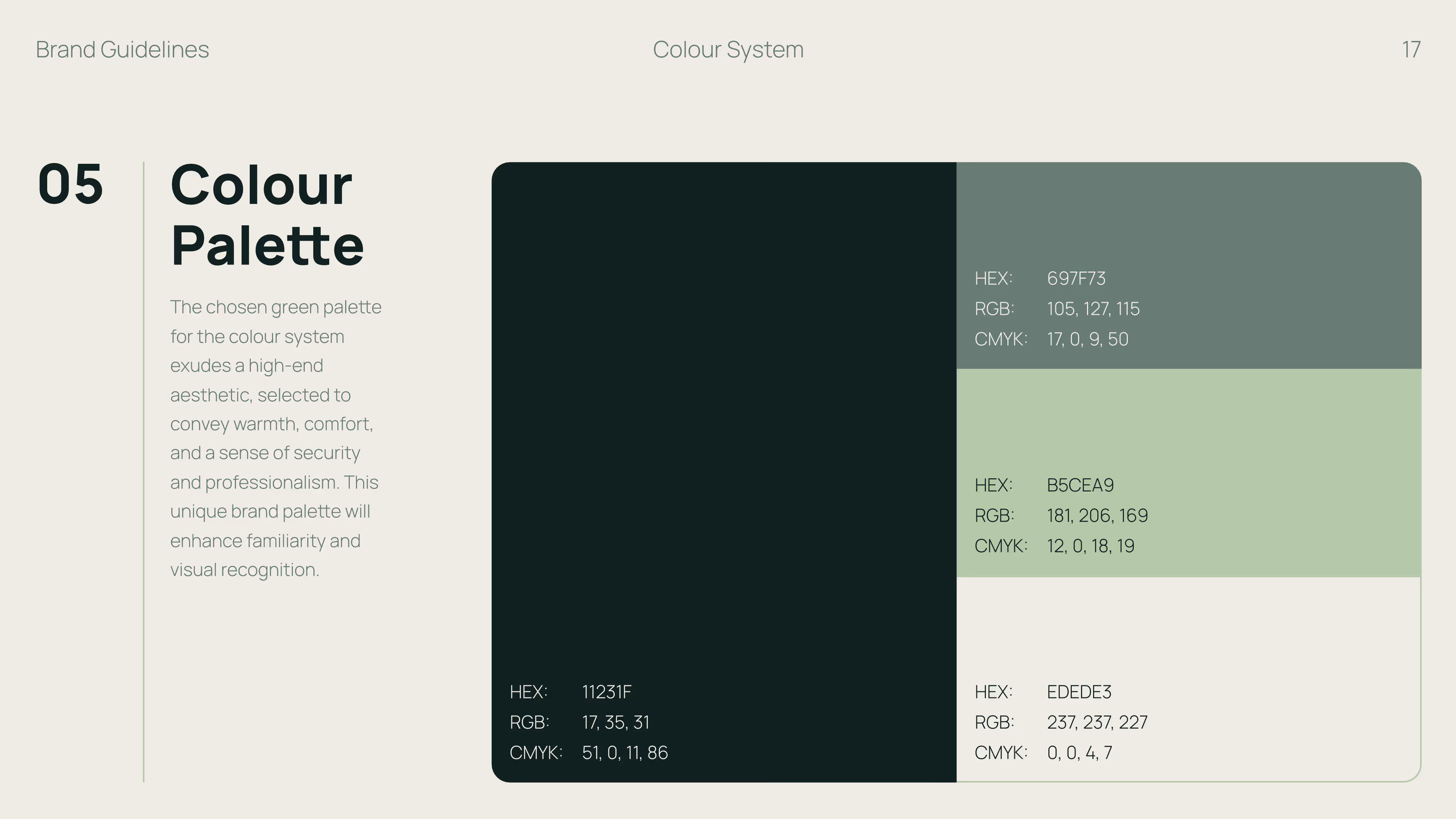 Colour Palette Slide – Farbwelt Podcast Brand München