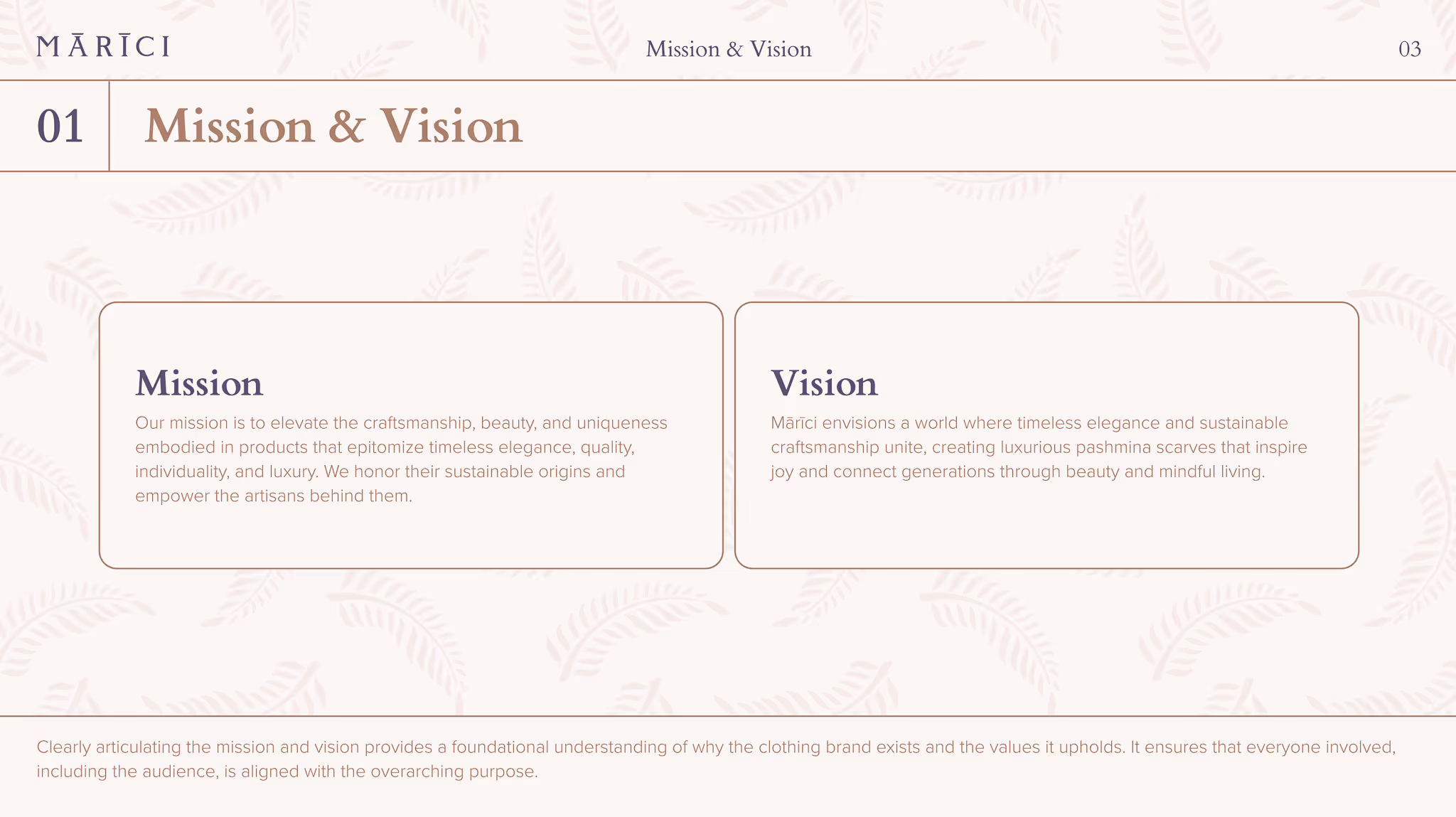 Layoutvorlage Key Visual – Designrahmen Marici Corporate Identity