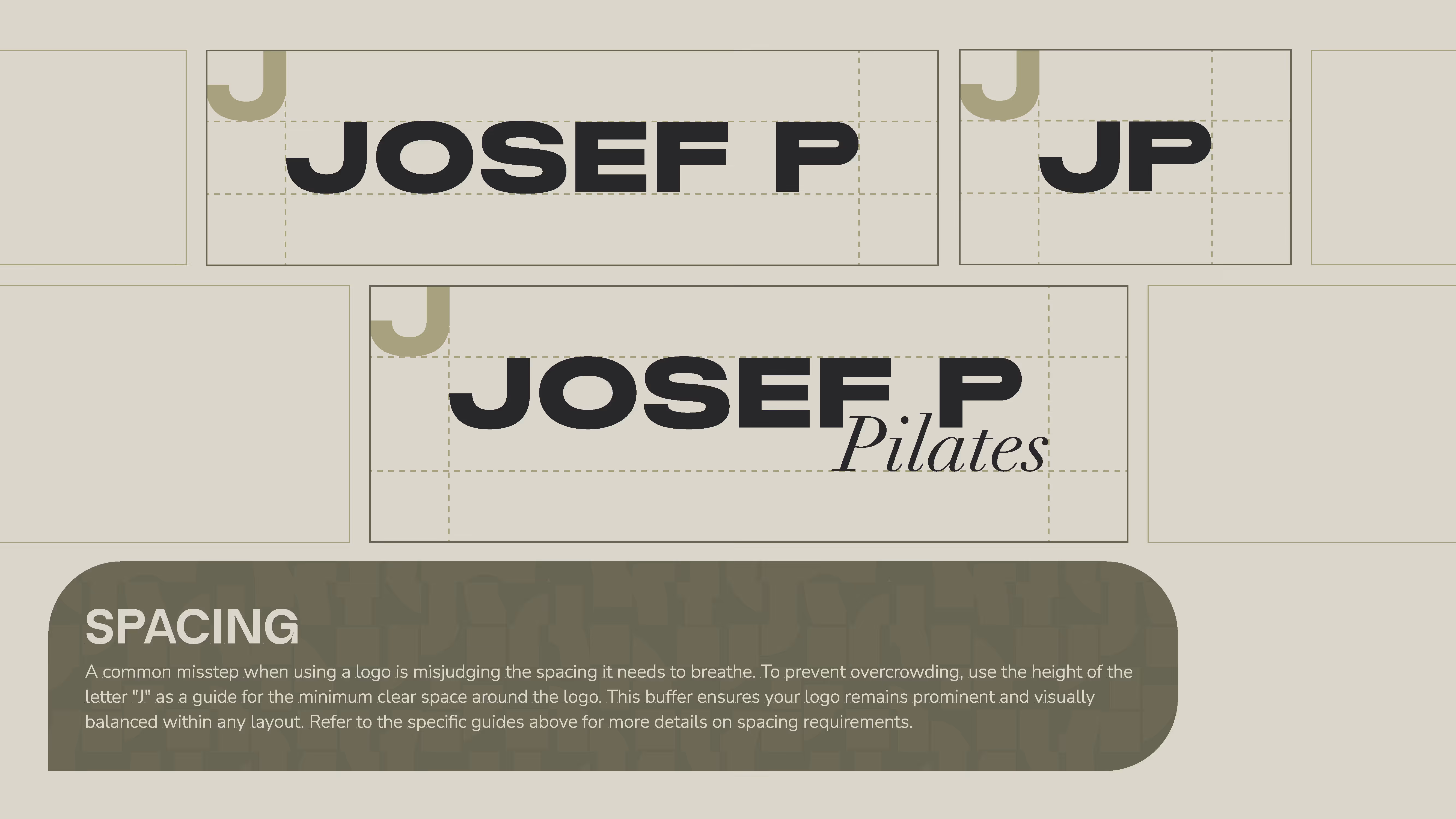 Logo Spacing Guidelines – Corporate Design Josef P München