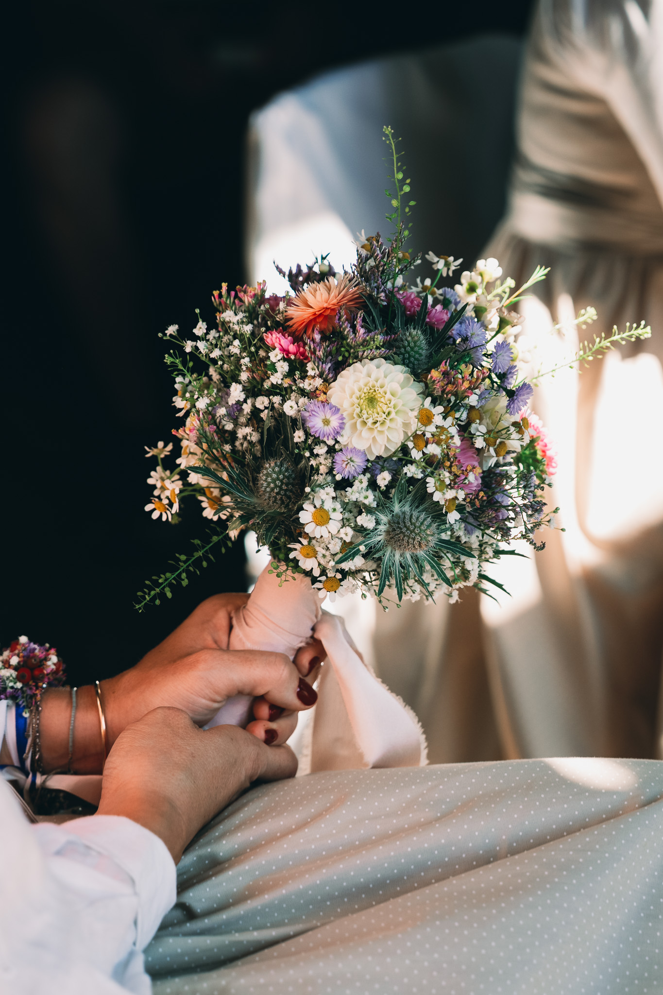 Eternal Moments: A Wedding Photography Collection by FADETOBLACK, wedding photography: Bride getting ready in front of a mirror