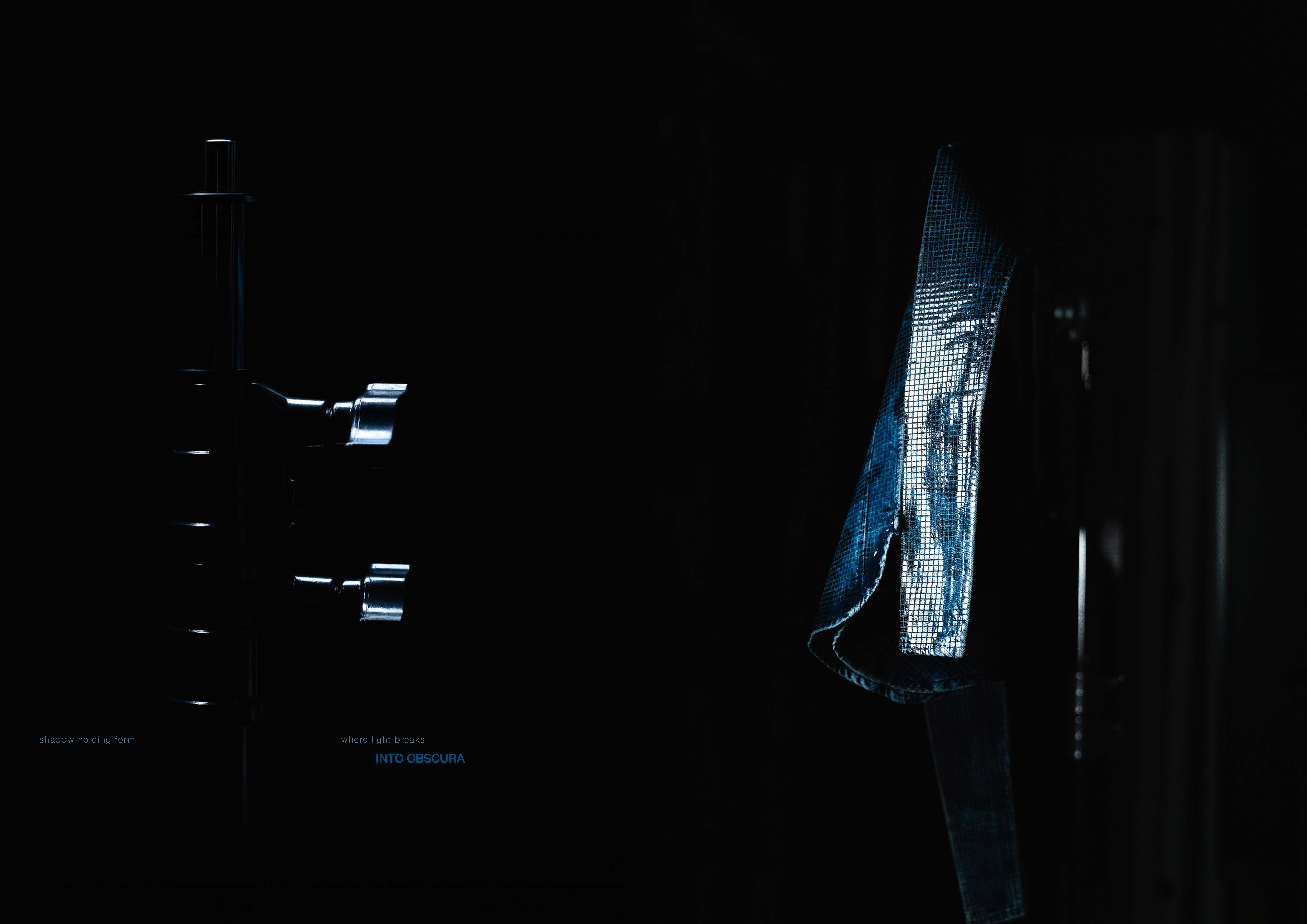 DIESEL x DUST MAGAZINE by FADETOBLACK, still life campaign photography, image 11: High-contrast, near-monochrome still life series shot in a dark studio: fashion accessories such as heeled